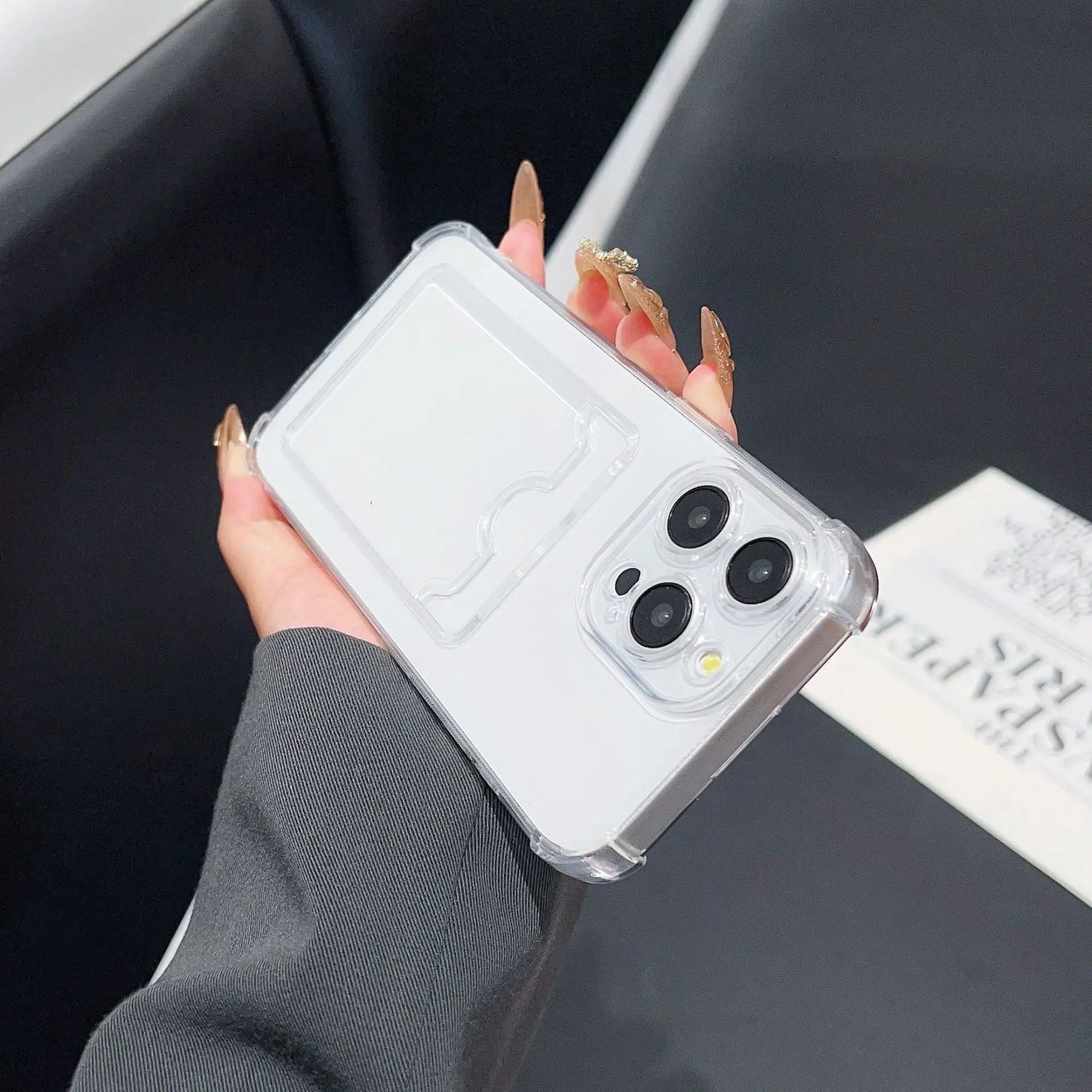 Transparent Card Silicone Case