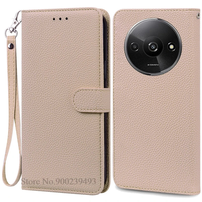 Redmi A3 Leather Wallet Phone Case
