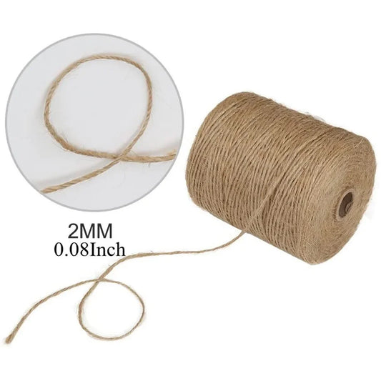 100m/lot Natural Jute Twine Cord