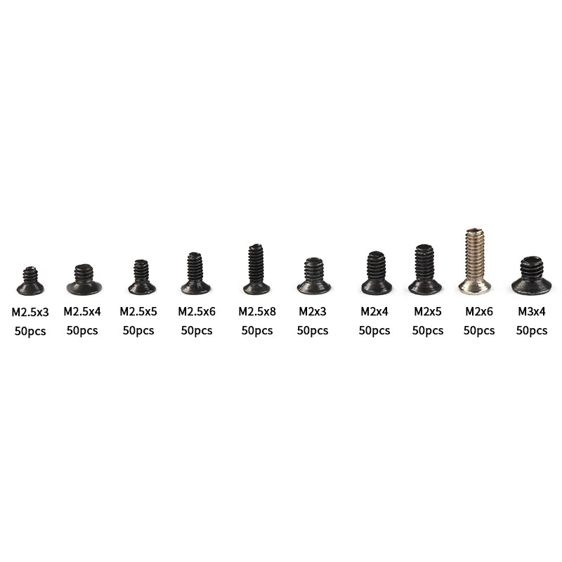 500Pcs Mini Screw Assortment Kit