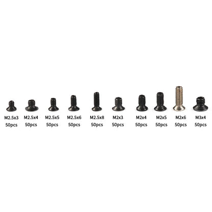 500Pcs Mini Screw Assortment Kit