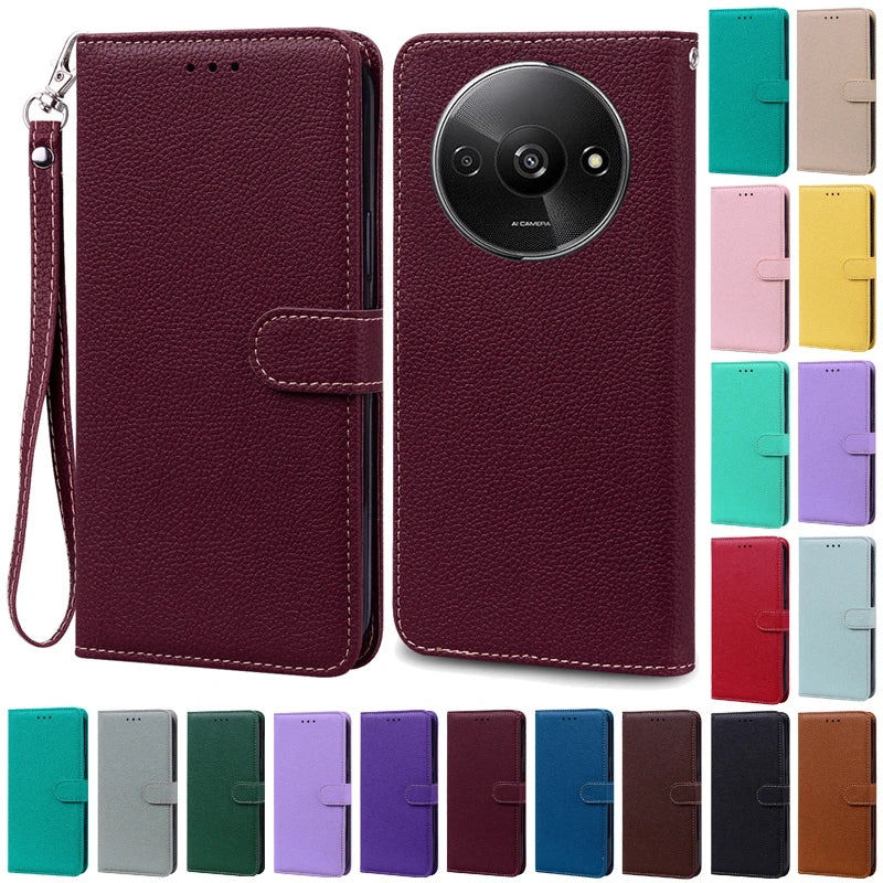 Redmi A3 Leather Wallet Phone Case