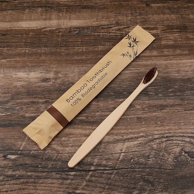 30-Pack Bamboo Soft Toothbrushes – Eco-Friendly & Reusable
