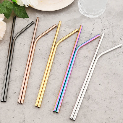 Colorful Stainless Steel Straw Set