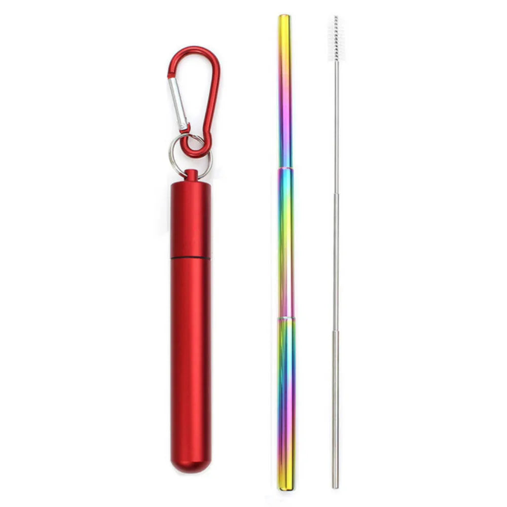 Portable Telescopic Straw Set