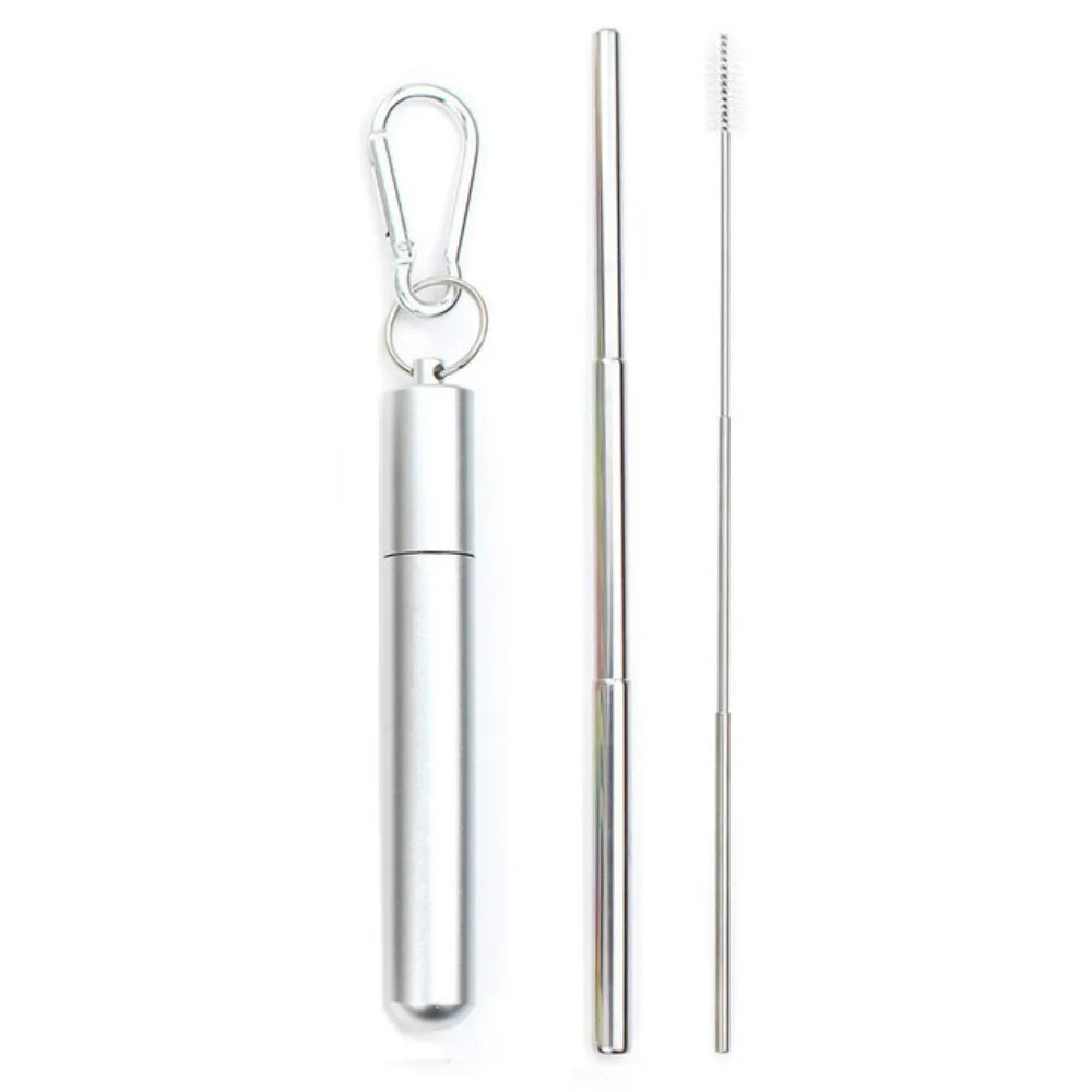 Portable Telescopic Straw Set