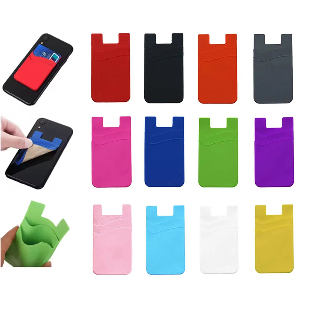 Silicone Stick-On Phone Wallet