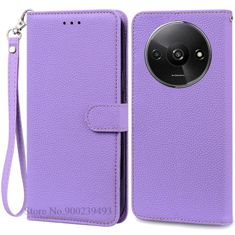 Redmi A3 Leather Wallet Phone Case