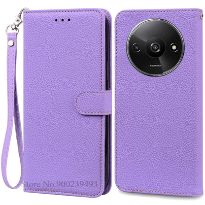 Redmi A3 Leather Wallet Phone Case
