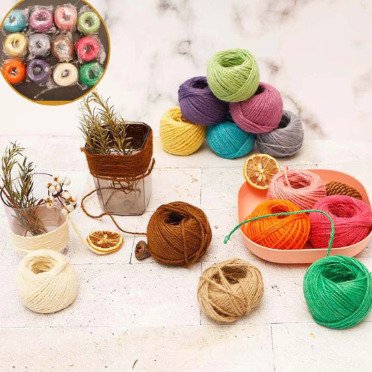 50M/Roll Colorful Natural Jute Rope