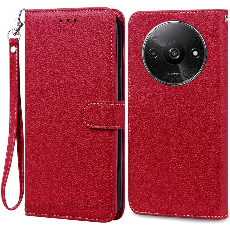 Redmi A3 Leather Wallet Phone Case