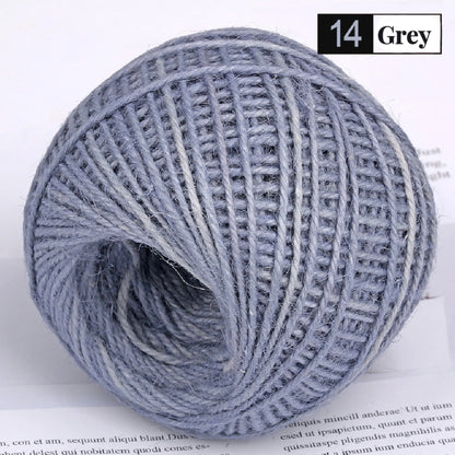 50M/Roll Colorful Natural Jute Rope