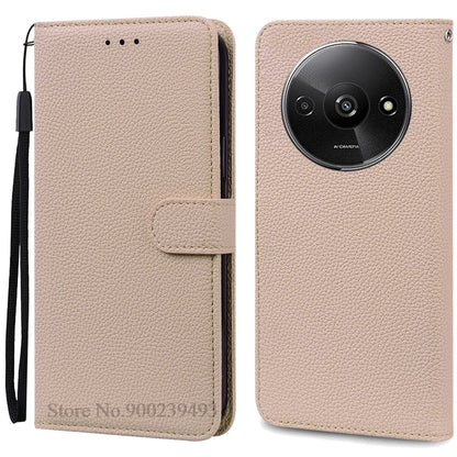 Redmi A3 Leather Wallet Phone Case