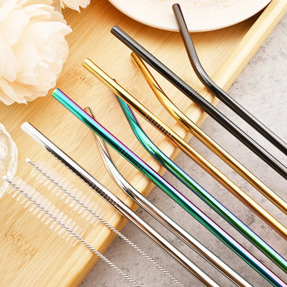 Colorful Stainless Steel Straw Set