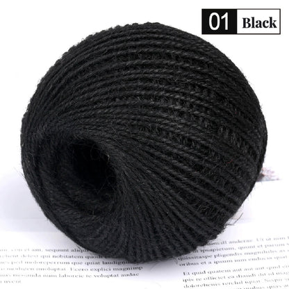 50M/Roll Colorful Natural Jute Rope