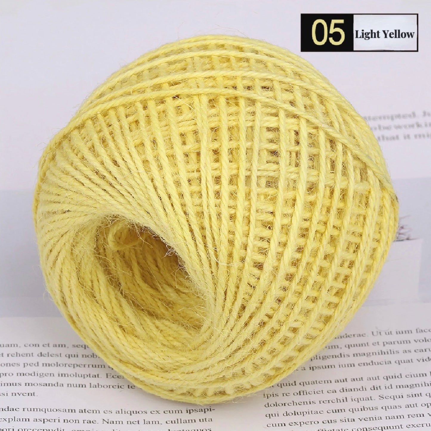 50M/Roll Colorful Natural Jute Rope