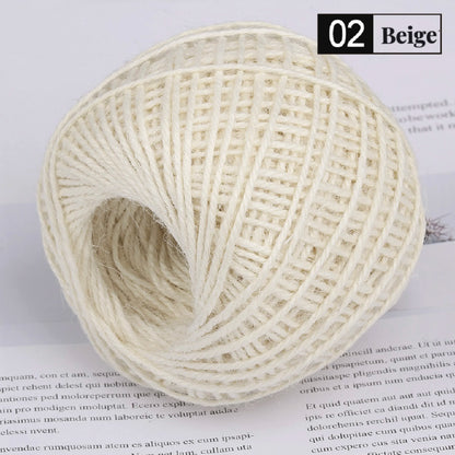 50M/Roll Colorful Natural Jute Rope