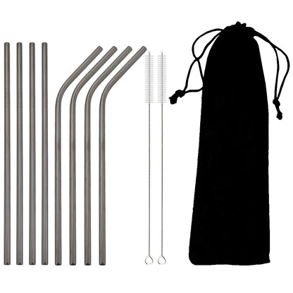 Colorful Stainless Steel Straw Set