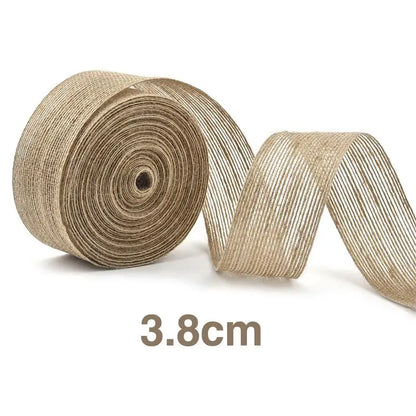 Yellow Jute Burlap Ribbon Roll