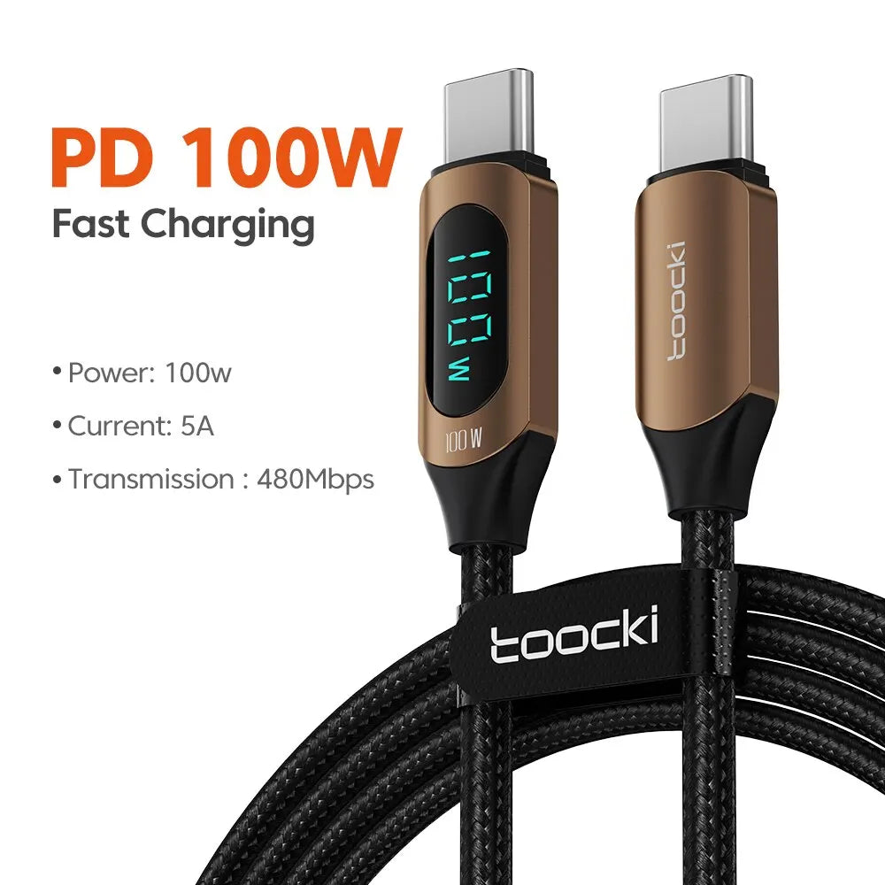 100W USB-C Fast Charger Cable