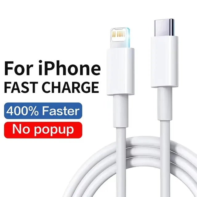 35W Fast Charger Cable (iPhone 7–14)