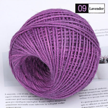 50M/Roll Colorful Natural Jute Rope