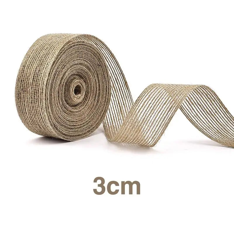 Yellow Jute Burlap Ribbon Roll