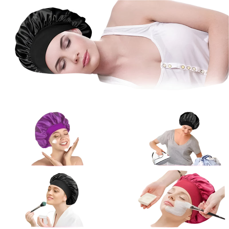 Wide Brim Night Bonnet
