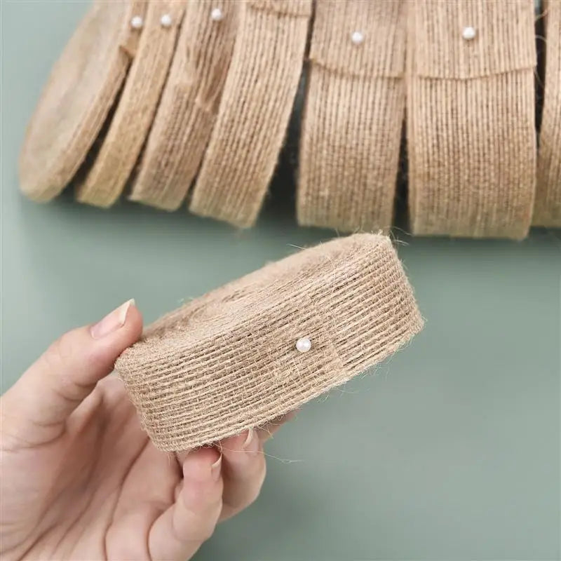 Yellow Jute Burlap Ribbon Roll