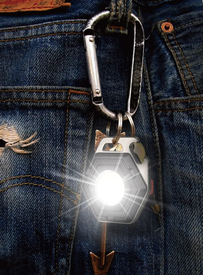 Multifunctional COB Keychain Light