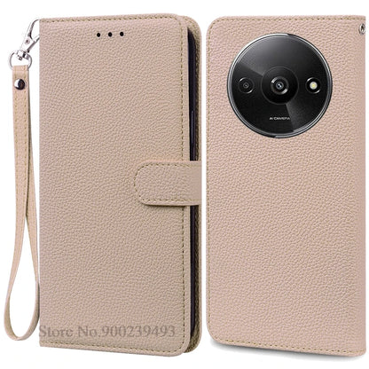 Redmi A3 Leather Wallet Phone Case