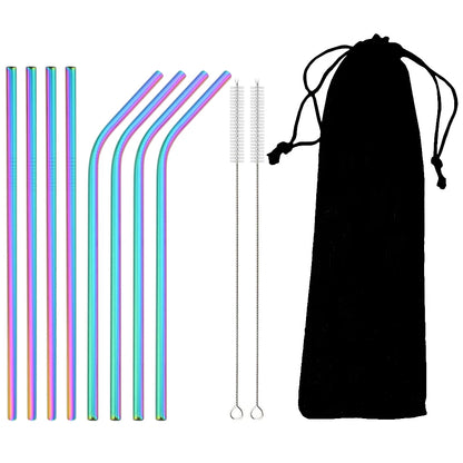 Colorful Stainless Steel Straw Set