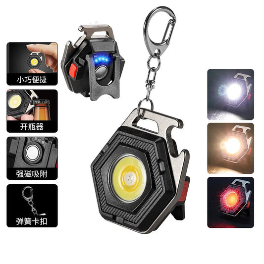 Multifunctional COB Keychain Light