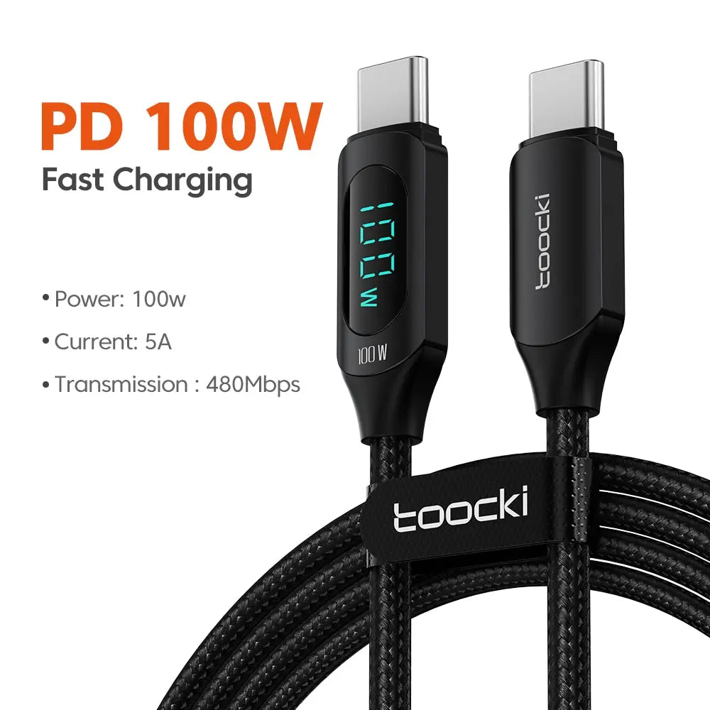 100W USB-C Fast Charger Cable