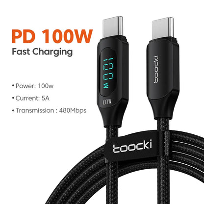 100W USB-C Fast Charger Cable