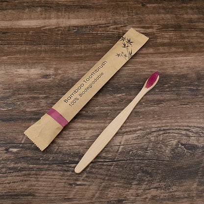 30-Pack Bamboo Soft Toothbrushes – Eco-Friendly & Reusable