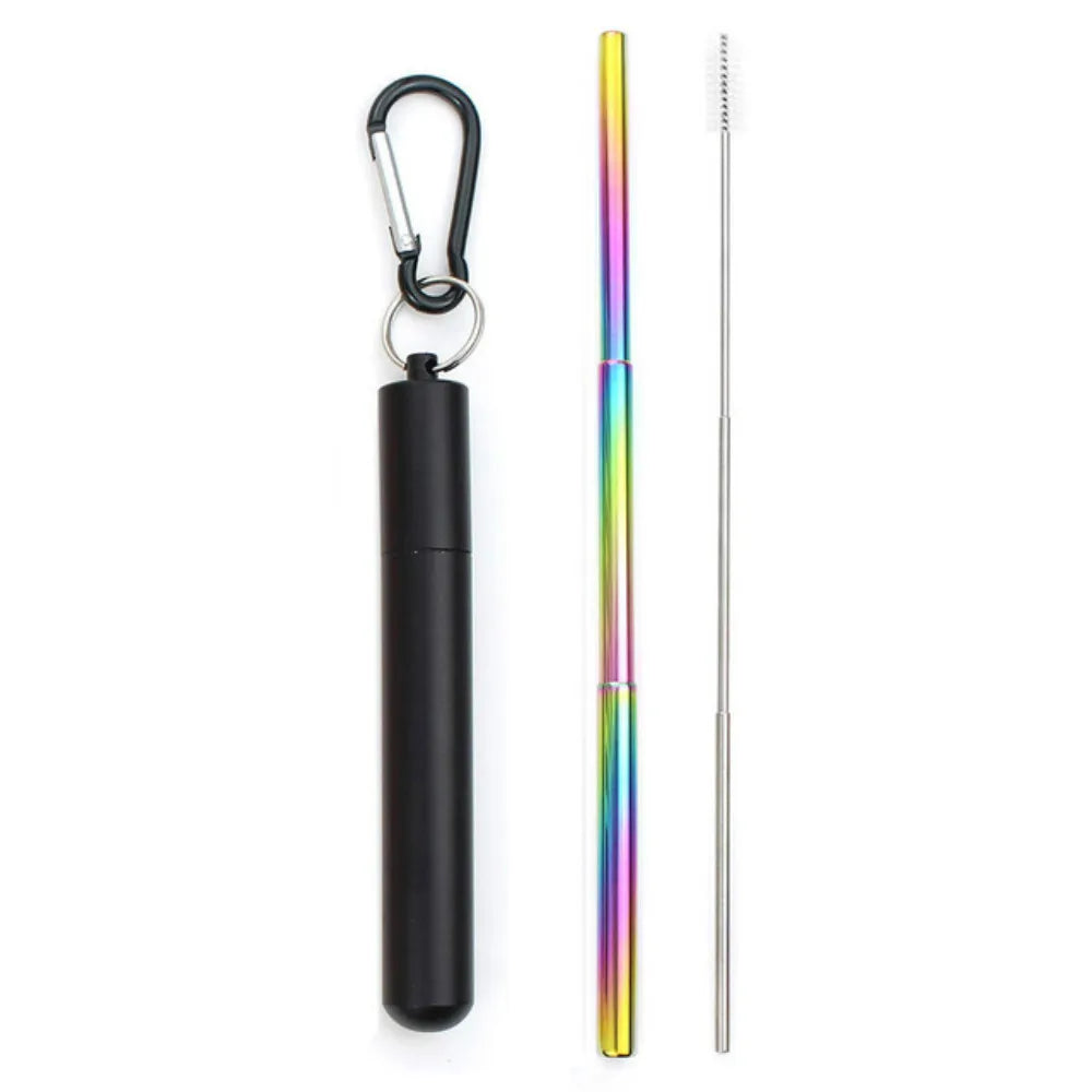 Portable Telescopic Straw Set