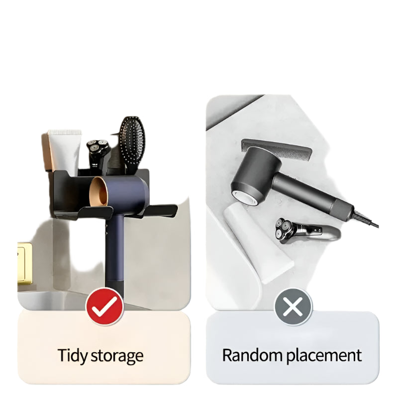 Hair Dryer & Straightener Wall Holder