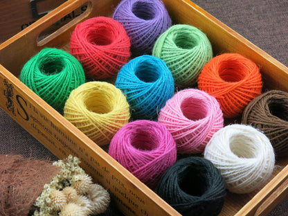 50M/Roll Colorful Natural Jute Rope