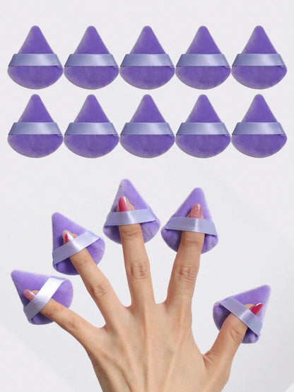 10pcs Triangle Shape Powder Puffs