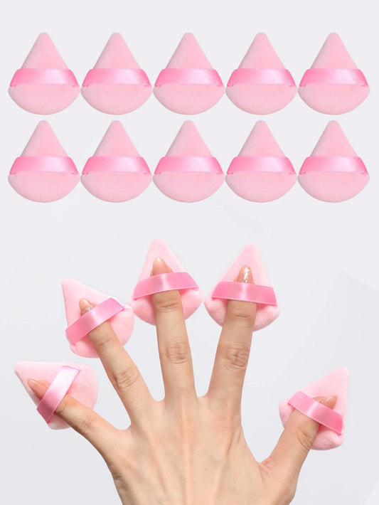 10pcs Triangle Shape Powder Puffs