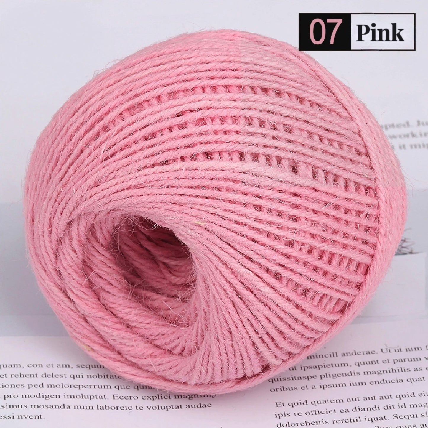 50M/Roll Colorful Natural Jute Rope