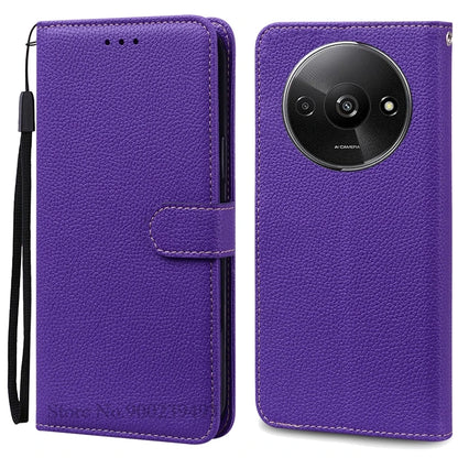 Redmi A3 Leather Wallet Phone Case