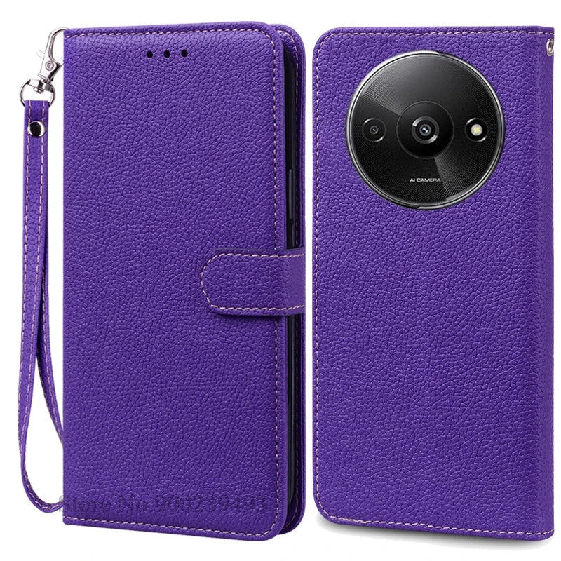 Redmi A3 Leather Wallet Phone Case