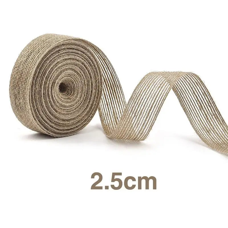 Yellow Jute Burlap Ribbon Roll