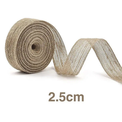 Yellow Jute Burlap Ribbon Roll
