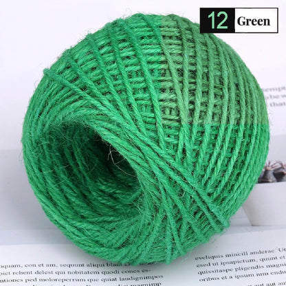 50M/Roll Colorful Natural Jute Rope