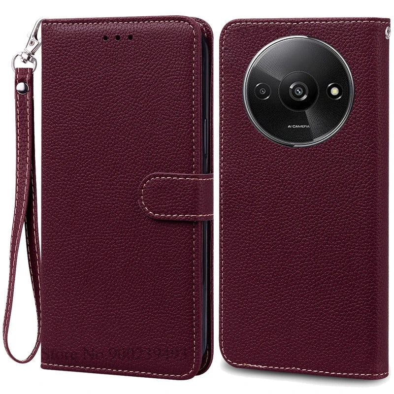 Redmi A3 Leather Wallet Phone Case