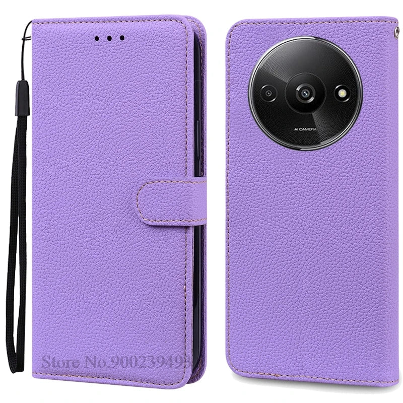 Redmi A3 Leather Wallet Phone Case