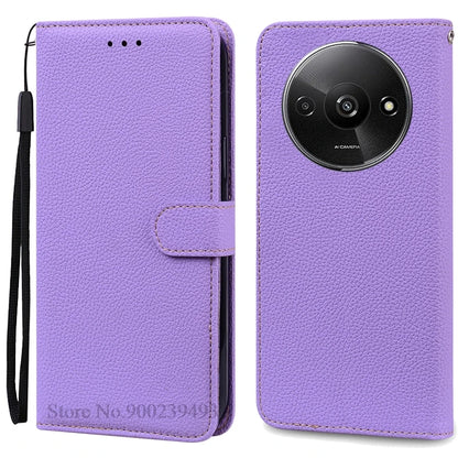 Redmi A3 Leather Wallet Phone Case